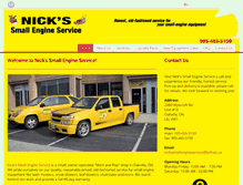 Tablet Screenshot of nickssmallengineservice.com